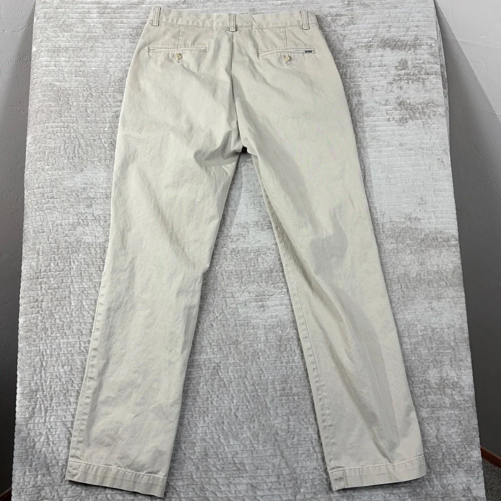 Polo Ralph Lauren‎ Classic Fit Khaki Chino Pants Mens 32/34 Tan Cotton Twill